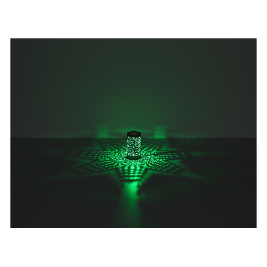 Globo - Επιτραπέζιο φωτιστικό LED RGB με επαναφορτιζόμενη μπαταρία, αφής, LED/1W/5V 500 mAh, καφέ