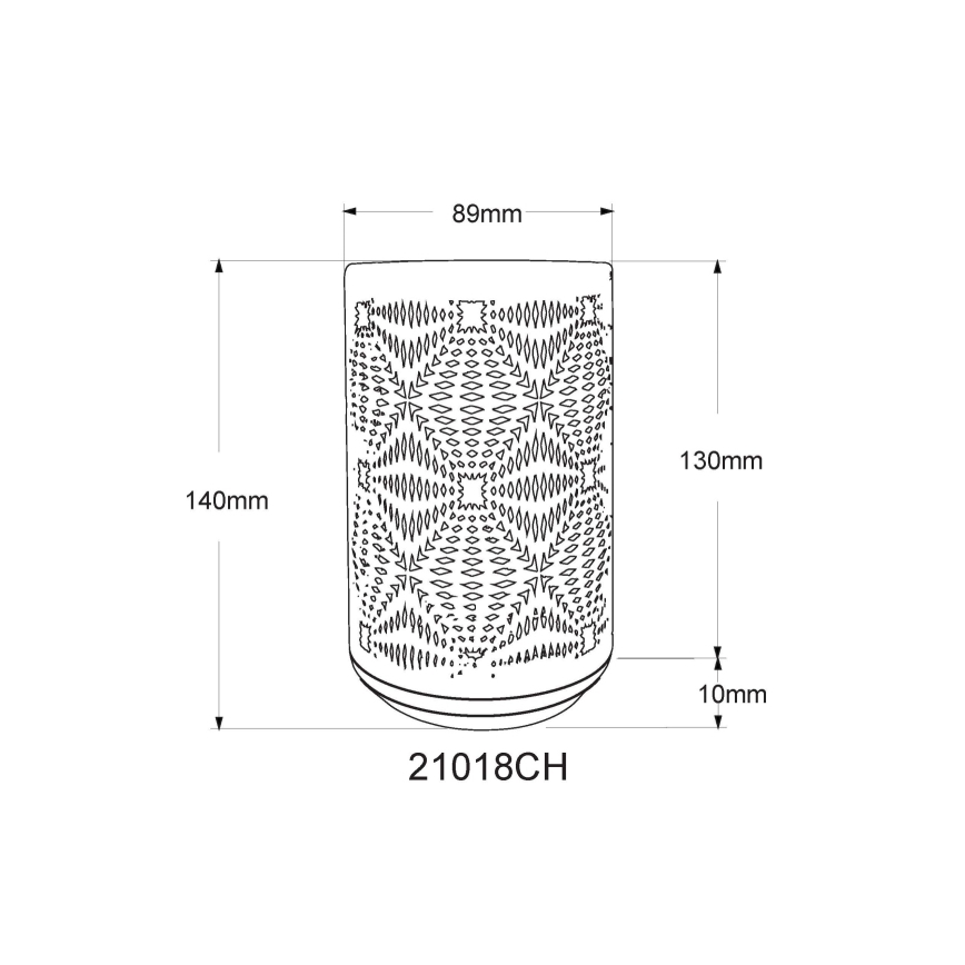 Globo - Επιτραπέζιο φωτιστικό LED RGB με επαναφορτιζόμενη μπαταρία, αφής, LED/1W/5V 500 mAh, καφέ