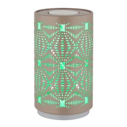 Globo - LED RGB Αφής επαναφορτιζόμενο Επιτραπέζιο φωτιστικό LED/1W/5V 500 mAh καφέ
