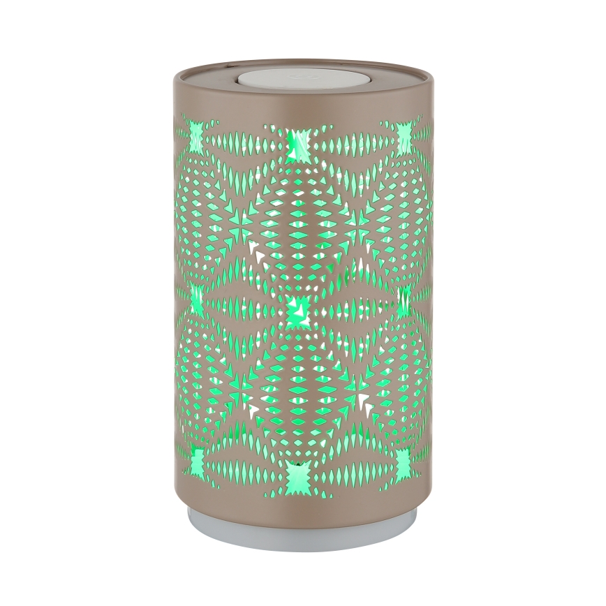 Globo - LED RGB Αφής επαναφορτιζόμενο Επιτραπέζιο φωτιστικό LED/1W/5V 500 mAh καφέ