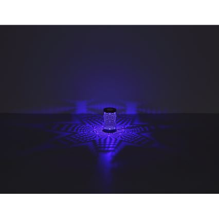 Globo - LED RGB Αφής επαναφορτιζόμενο Επιτραπέζιο φωτιστικό LED/1W/5V 500 mAh καφέ