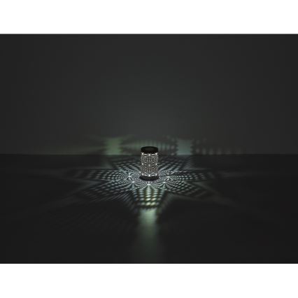 Globo - Επιτραπέζιο φωτιστικό LED RGB με επαναφορτιζόμενη μπαταρία, αφής, LED/1W/5V 500 mAh, γκρι