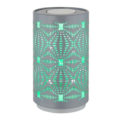 Globo - LED RGB Αφής επαναφορτιζόμενο Επιτραπέζιο φωτιστικό LED/1W/5V 500 mAh γκρι