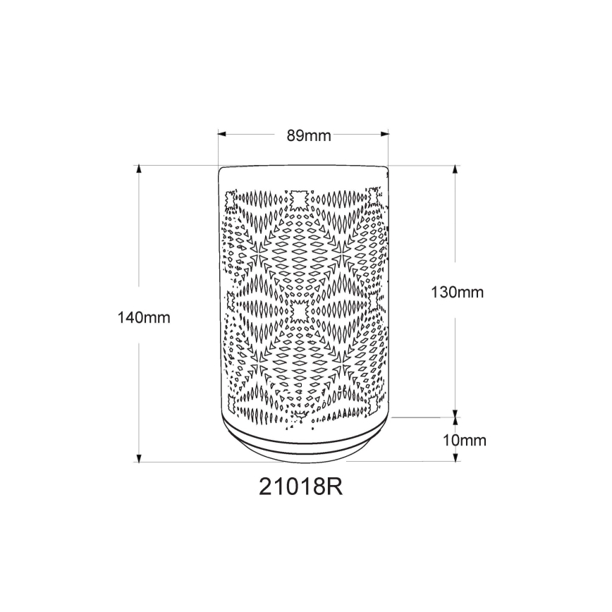 Globo - LED RGB Αφής επαναφορτιζόμενο Επιτραπέζιο φωτιστικό LED/1W/5V 500 mAh χαλκός