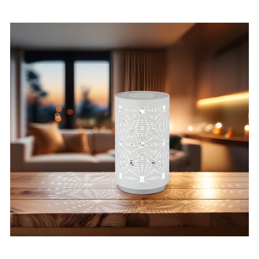 Globo - Επιτραπέζιο φωτιστικό LED RGB με επαναφορτιζόμενη μπαταρία, αφής LED/1W/5V 500 mAh λευκό