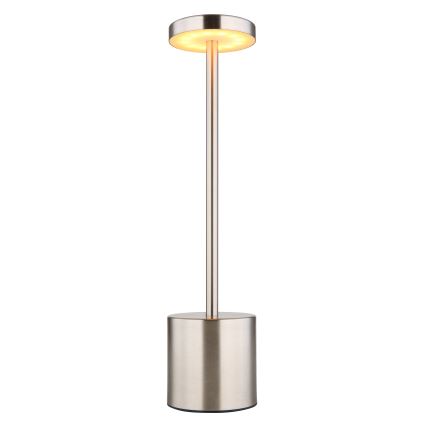 Globo - Επιτραπέζια λάμπα αφής dimming LED LED/1,2W/3,7V 2000K/3500K/7000K 1200 mAh USB ματ χρώμιο