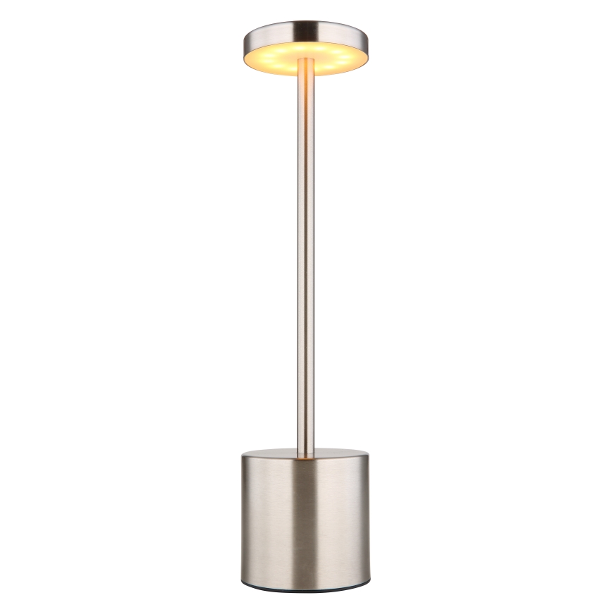 Globo - Επιτραπέζια λάμπα αφής dimming LED LED/1,2W/3,7V 2000K/3500K/7000K 1200 mAh USB ματ χρώμιο