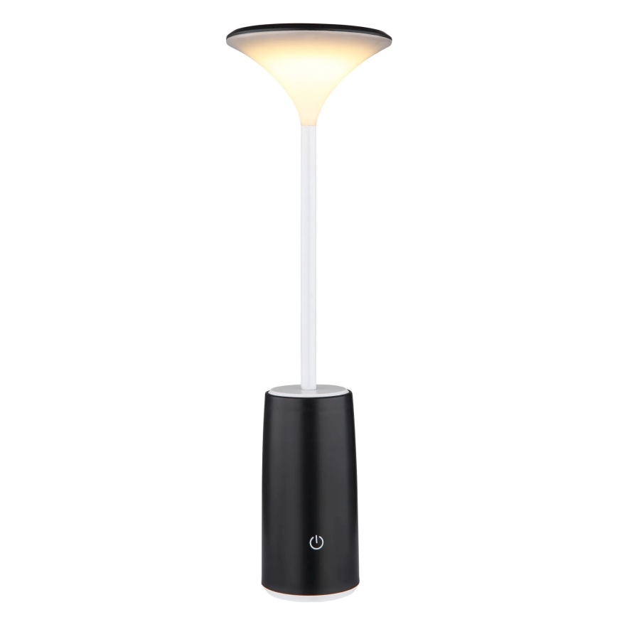 Globo - LED Dimmable επαναφορτιζόμενο επιτραπέζιο φωτιστικό αφής LED/1,2W/3,7V 3000K 1500mAh μαύρο