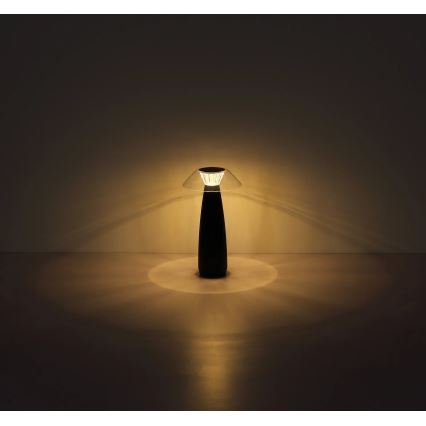 Globo - LED Dimmable επαναφορτιζόμενο επιτραπέζιο φωτιστικό αφής LED/1W/3,7V 3000K 1200mAh μαύρο