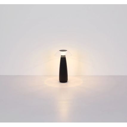 Globo - LED Dimmable επαναφορτιζόμενο επιτραπέζιο φωτιστικό αφής LED/1W/3,7V 3000K 1200mAh μαύρο