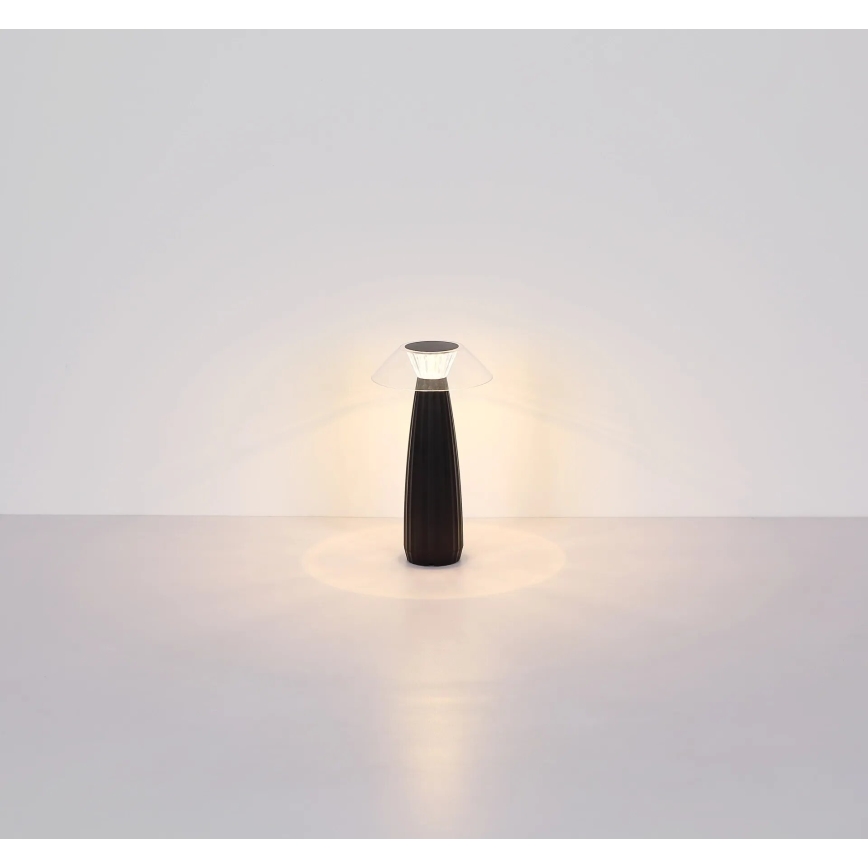 Globo - LED Dimmable επαναφορτιζόμενο επιτραπέζιο φωτιστικό αφής LED/1W/3,7V 3000K 1200mAh μαύρο