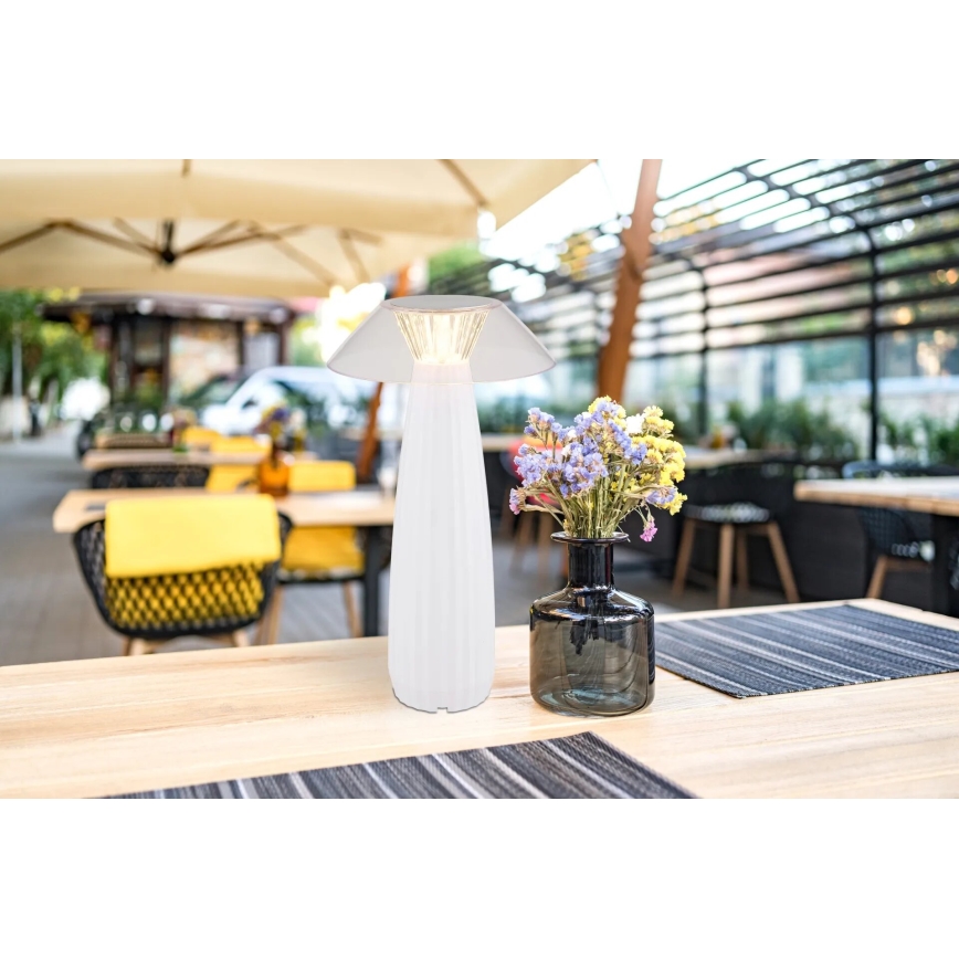 Globo - LED Dimmable επαναφορτιζόμενο επιτραπέζιο φωτιστικό αφής LED/1W/3,7V 3000K 1200mAh λευκό