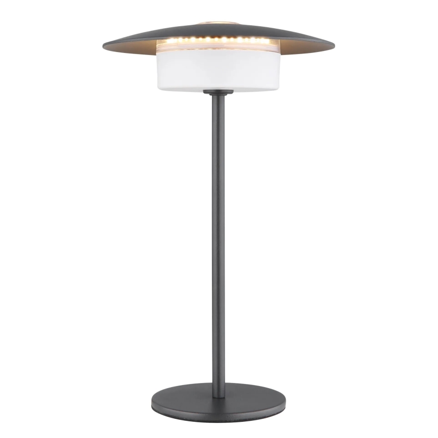 Globo - Εξωτερικό επαναφορτιζόμενο επιτραπέζιο φωτιστικό LED αφής LED/3W/3,7V 1800/2700/3000K IP44 1800 mAh γκρι