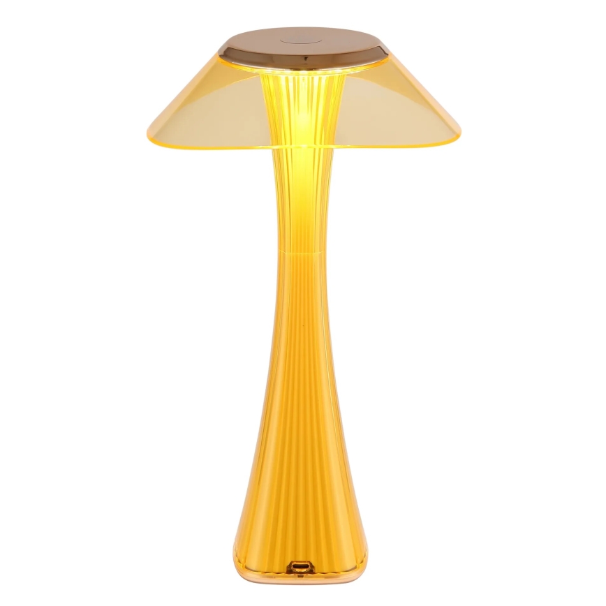 Globo - Ρυθμιζόμενη επαναφορτιζόμενη επιτραπέζια λάμπα LED/2,5W/3,7V 1200 mAh 2700/4500/6500K χρυσή