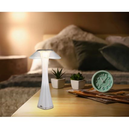 Globo - LED Dimmable επαναφορτιζόμενο επιτραπέζιο φωτιστικό	 LED/2,5W/3,7V 1200mAh 2700K/4500K/6500K λευκό