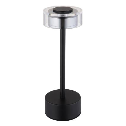 Globo - LED Dimmable επαναφορτιζόμενο επιτραπέζιο φωτιστικό αφής LED/2,5W/3,7V 2700/4000/6500K 1800mAh μαύρο