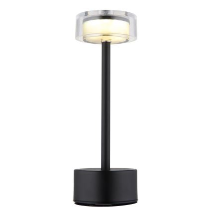 Globo - LED Dimmable επαναφορτιζόμενο επιτραπέζιο φωτιστικό αφής LED/2,5W/3,7V 2700/4000/6500K 1800mAh μαύρο