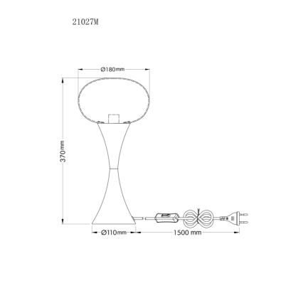 Globo - Eπιτραπέζιο φωτιστικό 1xE14/25W/230V ορείχαλκος