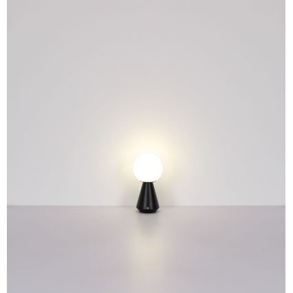 Globo - LED εξωτερικό επιτραπέζιο φωτιστικό με ρυθμιζόμενη ένταση αφής LED/1,5W/5V 3000/4500/6500K 1800 mAh IP41 μαύρο