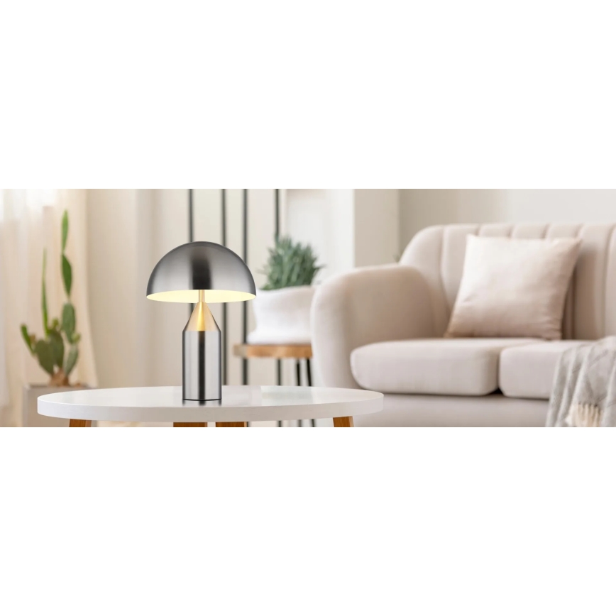 Globo - Επιτραπέζιο φωτιστικό 2xE27/40W/230V ματ χρώμιο