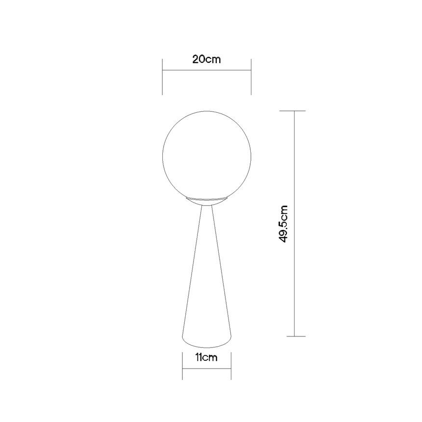 Globo - Eπιτραπέζιο φωτιστικό 1xE27/40W/230V ορείχαλκος
