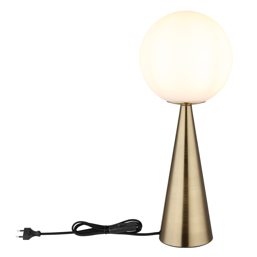 Globo - Eπιτραπέζιο φωτιστικό 1xE27/40W/230V ορείχαλκος