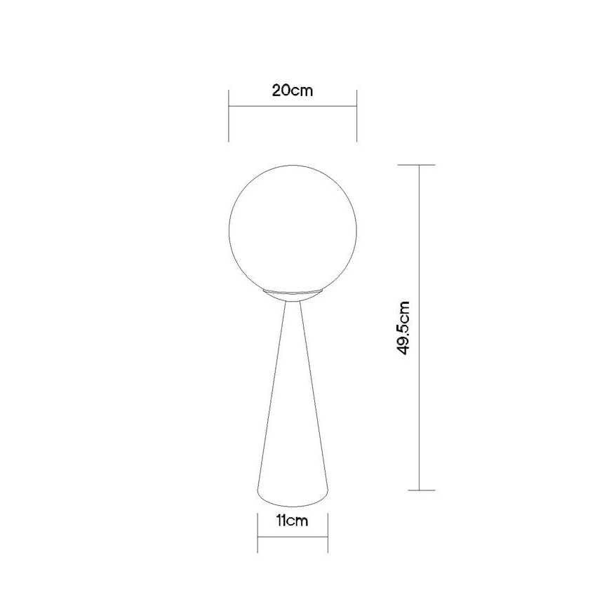 Globo - Eπιτραπέζιο φωτιστικό 1xE27/40W/230V ματ χρώμιο
