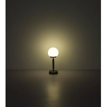 Globo - LED Dimmable επαναφορτιζόμενο επιτραπέζιο φωτιστικό αφής LED/2,5W/5V 1800mAh 2700/4000/6500K ματ χρώμιο