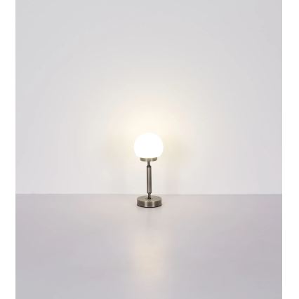 Globo - LED Dimmable επαναφορτιζόμενο επιτραπέζιο φωτιστικό αφής LED/2,5W/5V 1800mAh 2700/4000/6500K ματ χρώμιο