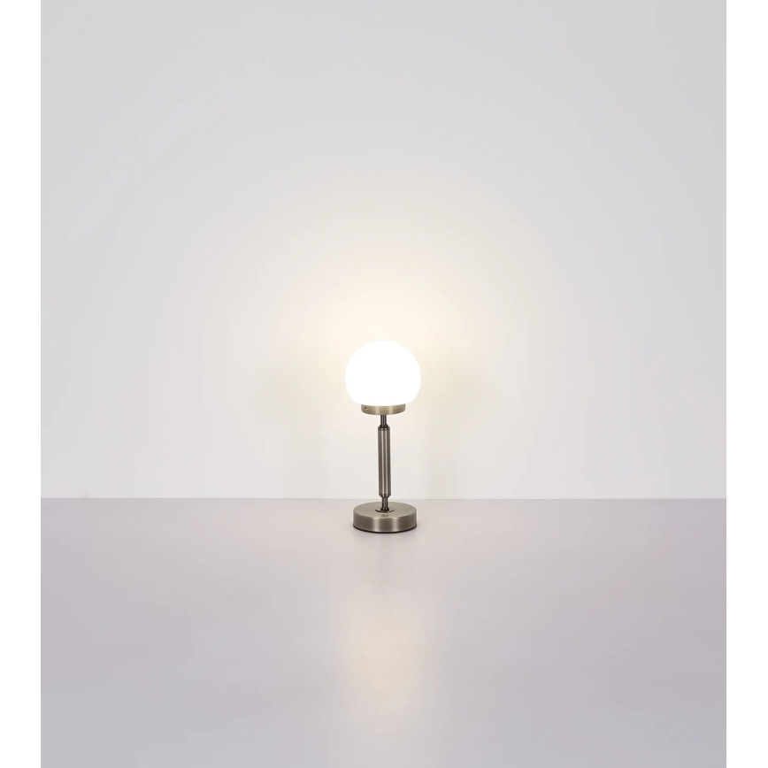 Globo - LED Dimmable επαναφορτιζόμενο επιτραπέζιο φωτιστικό αφής LED/2,5W/5V 1800mAh 2700/4000/6500K ματ χρώμιο