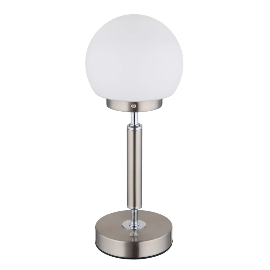 Globo - LED Dimmable επαναφορτιζόμενο επιτραπέζιο φωτιστικό αφής LED/2,5W/5V 1800mAh 2700/4000/6500K ματ χρώμιο