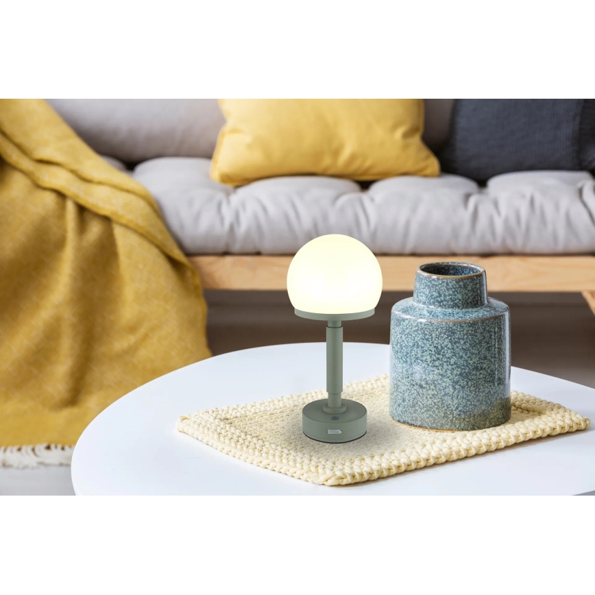 Globo - LED Dimmable επαναφορτιζόμενο επιτραπέζιο φωτιστικό αφής LED/2,5W/5V 1800mAh 2800K πράσινο