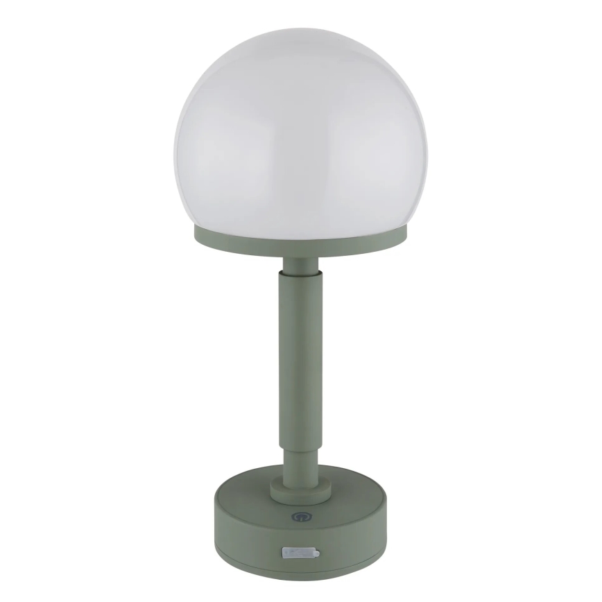 Globo - LED Dimmable επαναφορτιζόμενο επιτραπέζιο φωτιστικό αφής LED/2,5W/5V 1800mAh 2800K πράσινο