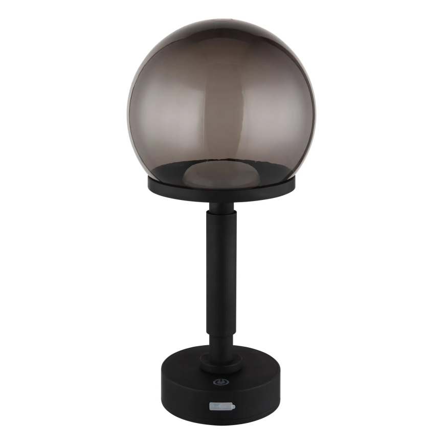 Globo - LED Dimmable επαναφορτιζόμενο επιτραπέζιο φωτιστικό αφής LED/2,5W/5V 1800mAh 2700/4000/6500K μαύρο