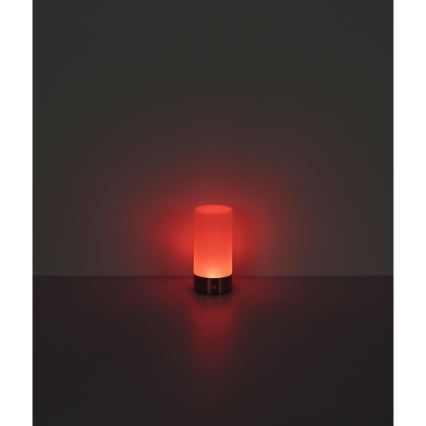 Globo - LED RGBW Dimming αφής Εξωτερικού χώρου επιτραπέζιο φωτιστικό LED/1,8W/5V 1500 mAh IP44 ματ χρώμιο