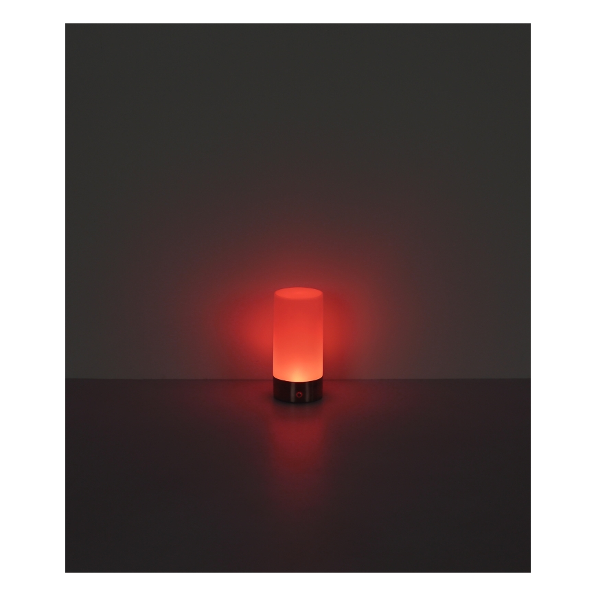 Globo - LED RGBW Dimming αφής Εξωτερικού χώρου επιτραπέζιο φωτιστικό LED/1,8W/5V 1500 mAh IP44 ματ χρώμιο