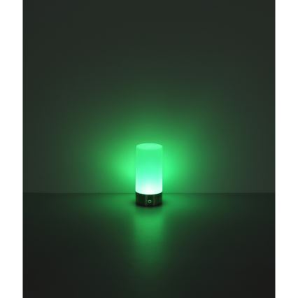 Globo - LED RGBW Dimming αφής Εξωτερικού χώρου επιτραπέζιο φωτιστικό LED/1,8W/5V 1500 mAh IP44 ματ χρώμιο