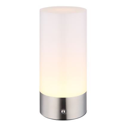 Globo - LED RGBW Dimming αφής Εξωτερικού χώρου επιτραπέζιο φωτιστικό LED/1,8W/5V 1500 mAh IP44 ματ χρώμιο