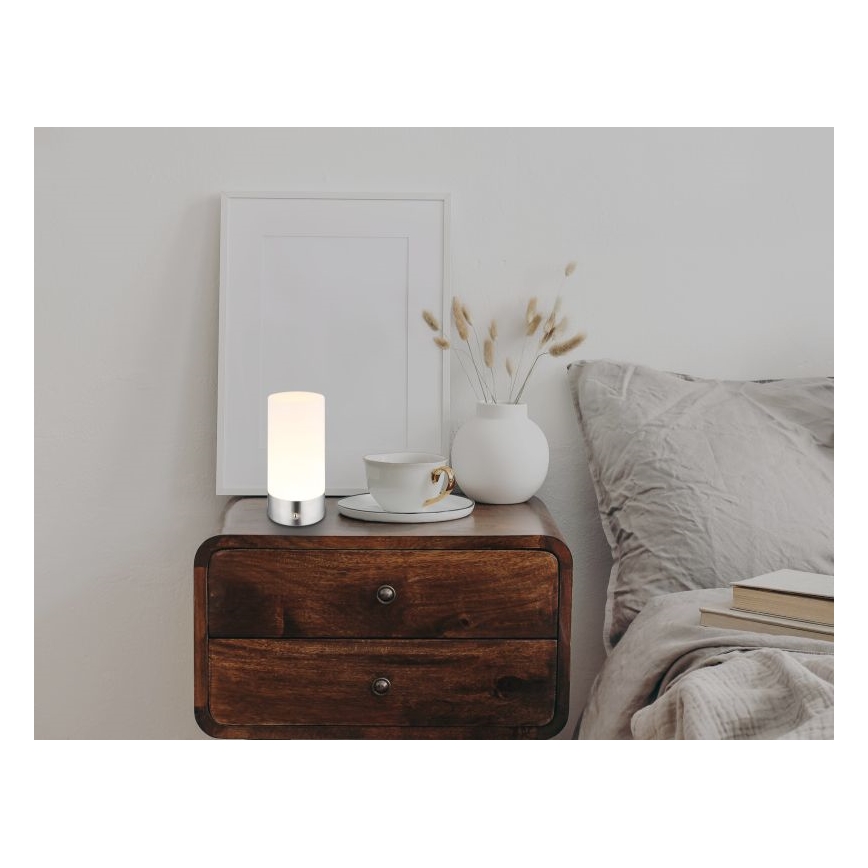 Globo - LED RGBW Ρυθμιζόμενο με αφής εξωτερικό επιτραπέζιο φωτιστικό LED/1,8W/5V 1500 mAh IP44 ματ χρώμιο