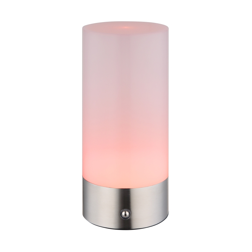 Globo - LED RGBW Ρυθμιζόμενο με αφής εξωτερικό επιτραπέζιο φωτιστικό LED/1,8W/5V 1500 mAh IP44 ματ χρώμιο