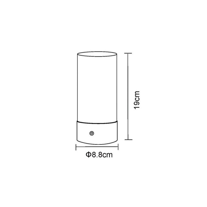 Globo - LED RGBW Ρυθμιζόμενο με αφής εξωτερικό επιτραπέζιο φωτιστικό LED/1,8W/5V 1500 mAh IP44 ματ χρώμιο