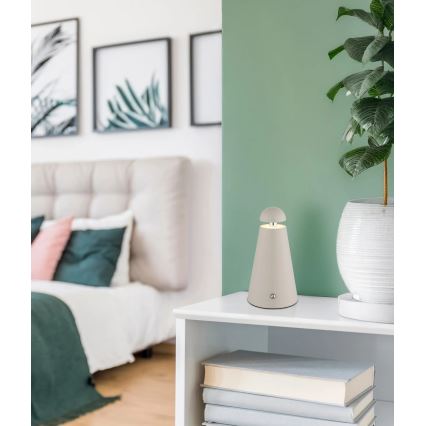 Globo - LED Ρυθμιζόμενη επιτραπέζια λάμπα με αισθητήρα αφής και επαναφορτιζόμενη LED/1,2W/5V 1200 mAh 2700/4500/6000K