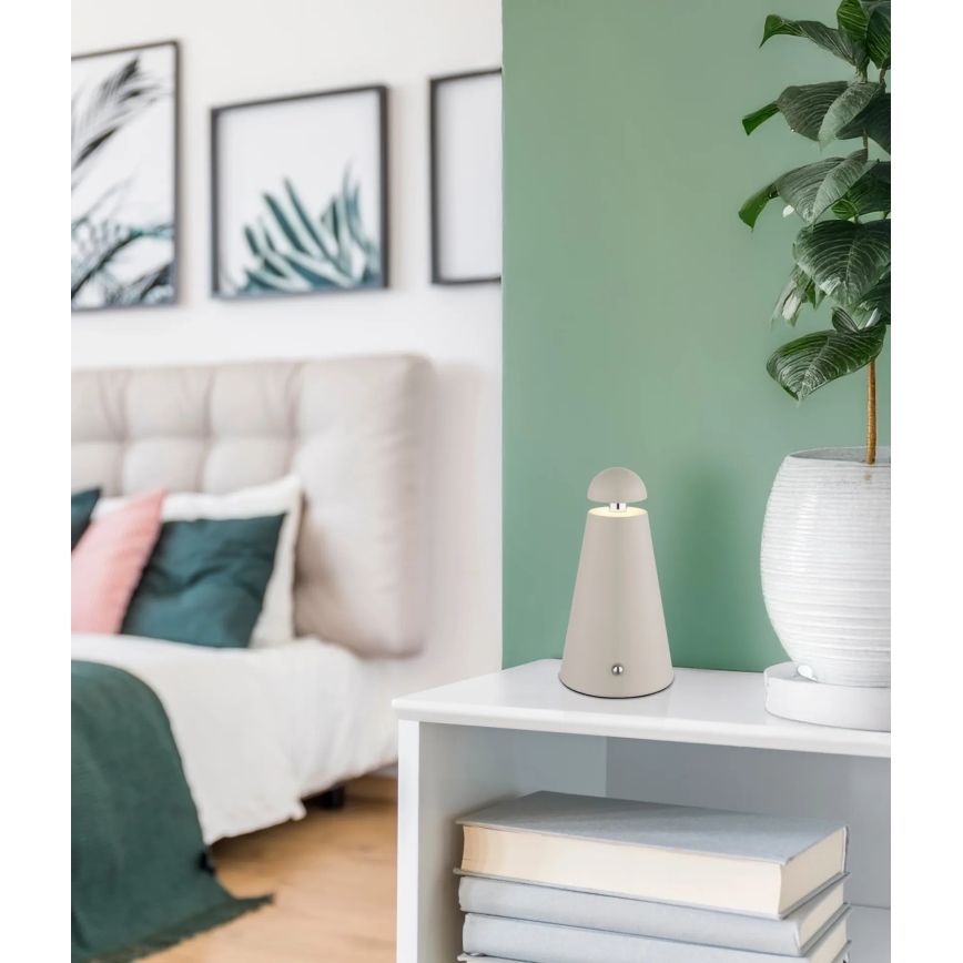 Globo - LED Ρυθμιζόμενη επιτραπέζια λάμπα με αισθητήρα αφής και επαναφορτιζόμενη LED/1,2W/5V 1200 mAh 2700/4500/6000K