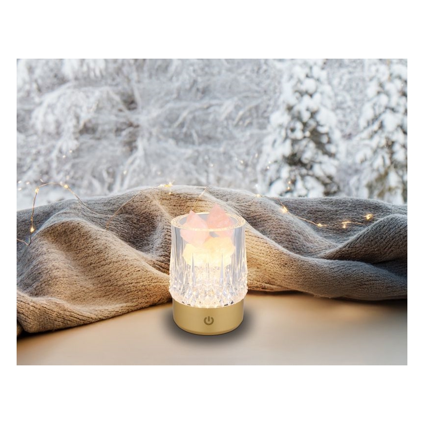 Globo - Επιτραπέζια λάμπα αφής dimming LED LED/1W/5V 3000K 1200 mAh χρυσό
