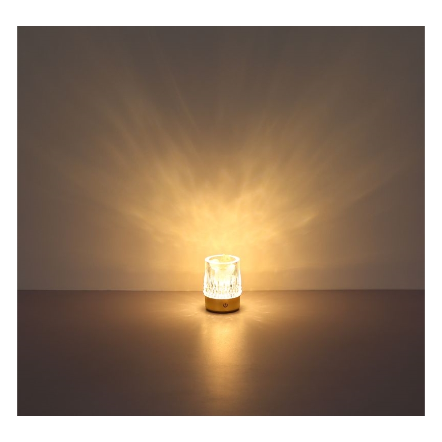Globo - Επιτραπέζια λάμπα αφής dimming LED LED/1W/5V 3000K 1200 mAh χρυσό