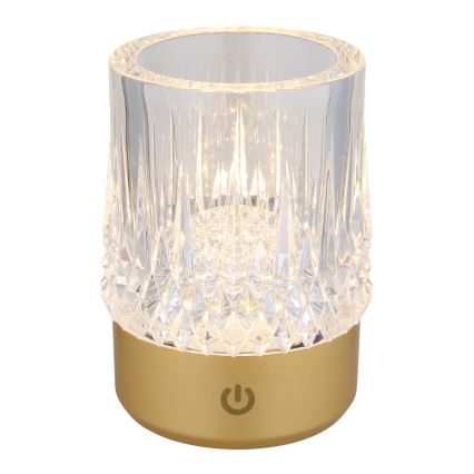 Globo - Επιτραπέζια λάμπα αφής dimming LED LED/1W/5V 3000K 1200 mAh χρυσό