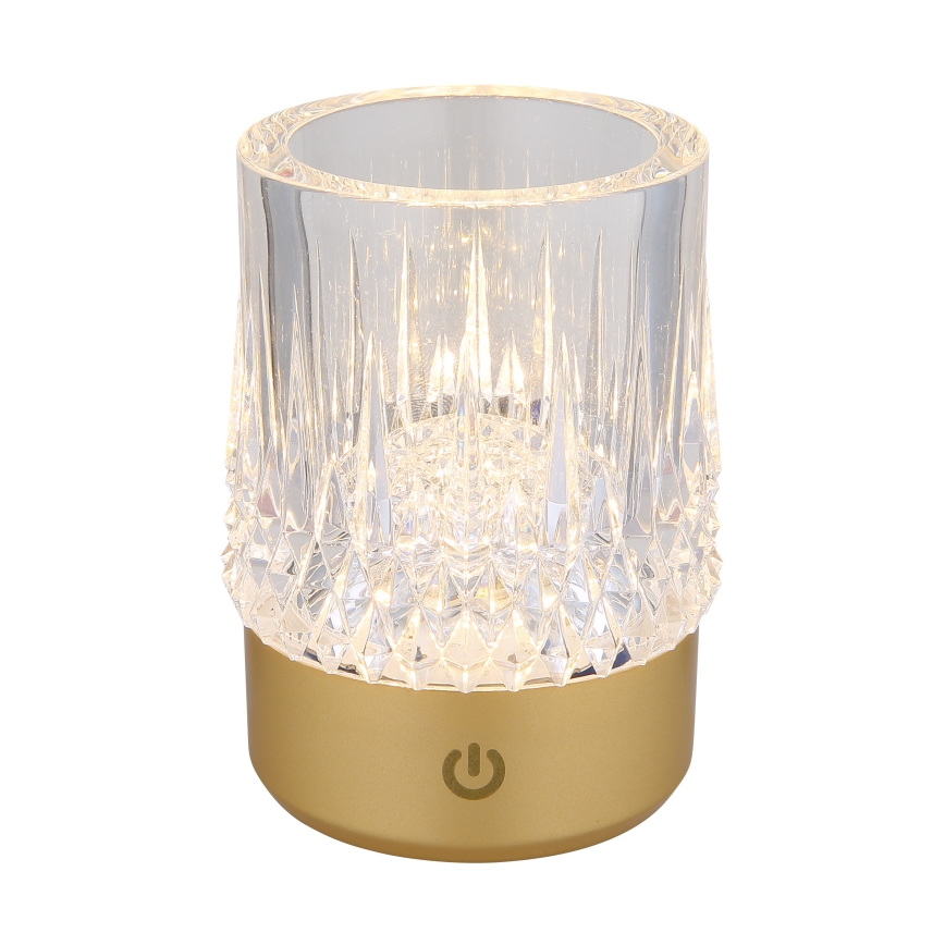 Globo - Επιτραπέζια λάμπα αφής dimming LED LED/1W/5V 3000K 1200 mAh χρυσό