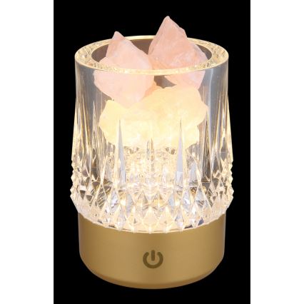 Globo - Επιτραπέζιο LED φωτιστικό αφής με ρύθμιση φωτεινότητας LED/1W/5V 3000K 1200 mAh χρυσό