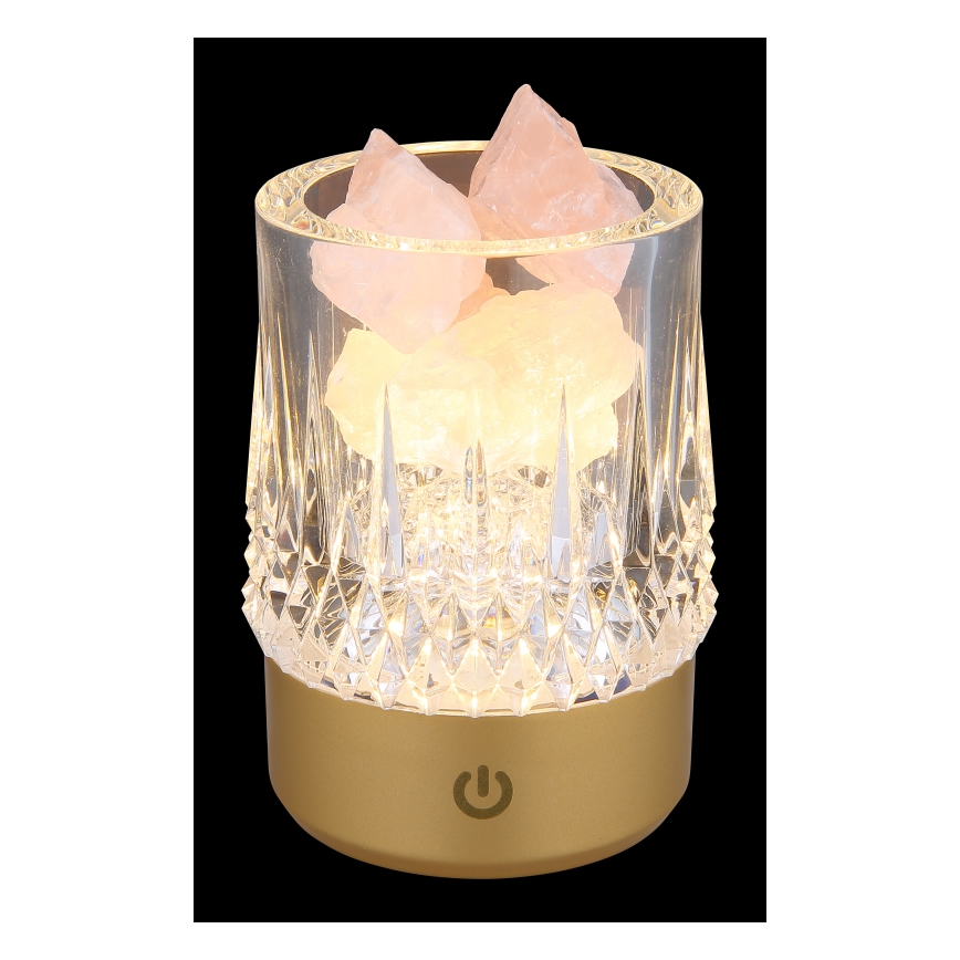 Globo - Επιτραπέζιο LED φωτιστικό αφής με ρύθμιση φωτεινότητας LED/1W/5V 3000K 1200 mAh χρυσό