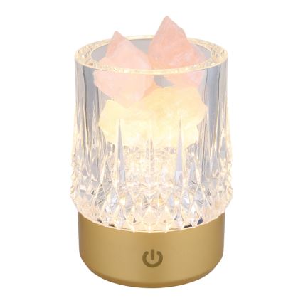 Globo - Επιτραπέζιο LED φωτιστικό αφής με ρύθμιση φωτεινότητας LED/1W/5V 3000K 1200 mAh χρυσό